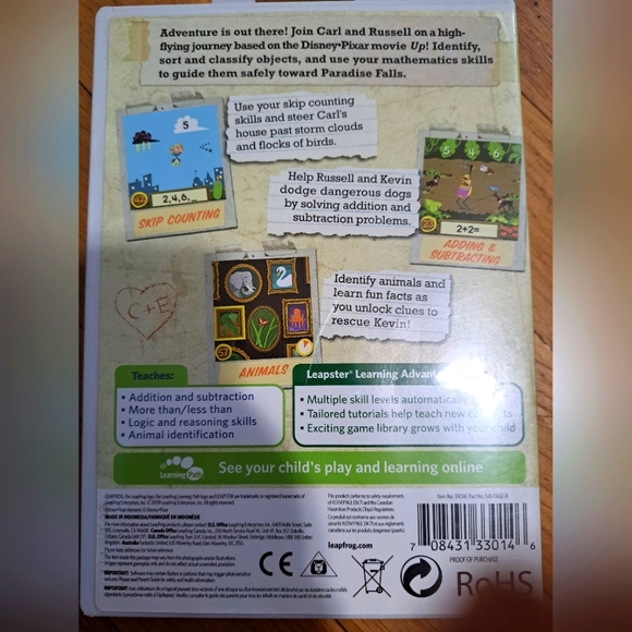 Leapster Disney Pixar Up Game - Picture 2 of 3